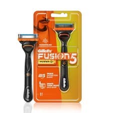 Image of Gillette Fusion Power Razor Shaving Men, Duracell Battery, Preloaded Blade