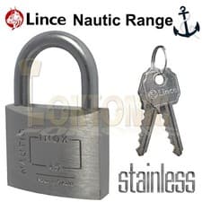 Image of Lince 45mm Brass Weather Resistant Water Proof Marine Steel Shackle Padlocks
