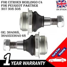 Image of 2X Ball Joints Front 364053, For Citroen Berlingo C4 Peugeot Partner 307 308 508