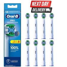 Image of ORAL-B Pro Precision Clean Toothbrush Heads X-Shape Bristles White Pack of 8 UK