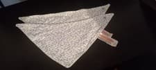 Image of Baby Bibs 2pk Snap Shut Bandana Blue Pattern New One Size