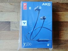 Image of AKG by Harman Y100 Bluetooth In-Ear Headphones - Blue