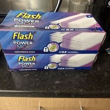 Image of Flash Power Mop Refill Cleaning Pads Disposable Absorbent Cloth Powermop 8 X2
