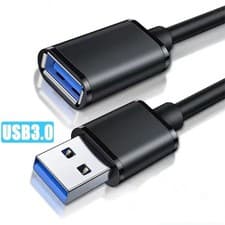Image of USB 3.0 Extension Cable SuperSpeed Fast Lead Male to Female 0.5 1m 2m 3m and 5m