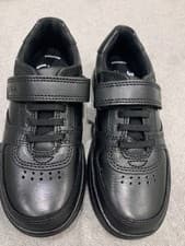 Image of CLARKS Fawn Lay K Kid Boys Black Leather School Shoes UK 11F (Std Width) EU29