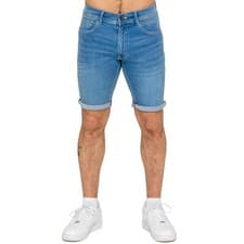 Image of Mens Denim Shorts Enzo Casual Cotton Stretch Slim Fit Denim Half Pants