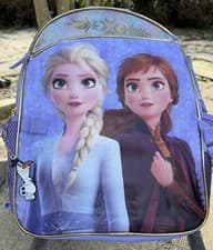 Image of Frozen II Disney 5pc Set 16" Backpack, Lunch Kit zip case,  bag,  Olaf . NWT