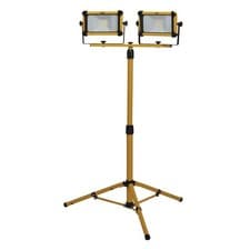 Image of Draper 230V Twin Head SMD LED Tripod Site Light 2200 Lumens 2x10W Adjustable