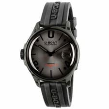 Image of U-Boat 9551 Darkmoon 40mm Grey Curved Camouflage Watch