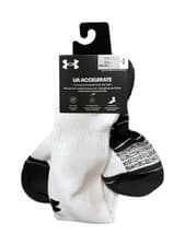 Image of 1 Pair Under Armour UA Accelerate Football Over The Calf WHITE Mens XL 13-16