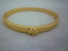 Image of Kate Spade Everyday Spade Thin Bangle Bracelet Gold Colour New C2366 J221