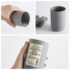 Image of Toothbrush Cup Plastic Bathroom Tumblers Mouthwash Cup Home Toothbrush Holder