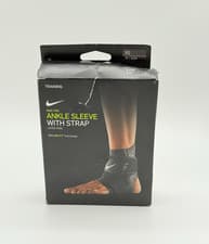 Image of Nike Dri-Fit Pro Ankle Strap Sleeve - White - Size XS