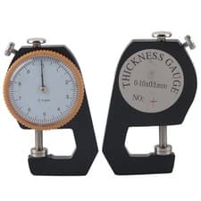 Image of 0~10mm Thickness Gauge Flat Head Thickness Tester Thickness Measuring Dial 0.1mm