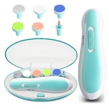 Image of 1pc Baby Nail Trimmer, Safe Electric Baby Nail Clipper, Baby Nail File with LED