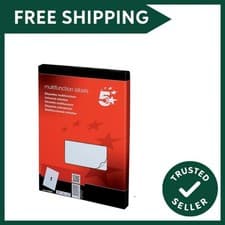 Image of Labels Laser Copier and Inkjet 1 per Sheet 297x210mm [100 Labels] - Red
