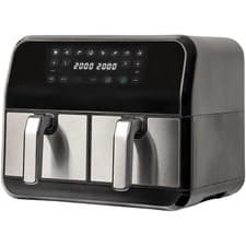 Image of SIA Dual Zone Air Fryer With 8 Healthy Pre-Set Program 1700W 8 Litres - Black