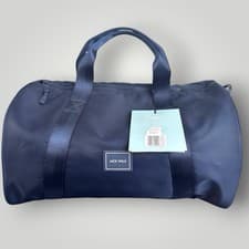 Image of Jack Wills Navy Blue Gym Duffel Holdall Travel Bag Top Handle Brand New