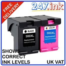 Image of Compatible 300XL Black & Colour Ink Cartridges For HP (Set) (non-oem)