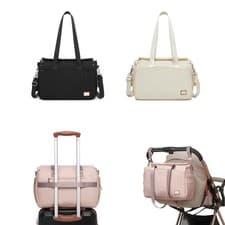 Image of Miss Lulu Baby Changing Bag Tote Diaper Bag with Insulated Baby Bottle Pockets
