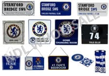 Image of CHELSEA FC Metal Sign Stadium Street Bedroom Window Retro Number Plate Gift