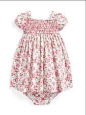 Image of BNWT Genuine Ralph Lauren Summer Girls Dress & Pants 2 Piece Set Age 12 Months