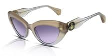 Image of Vivienne Westwood Women's Sunglasses Artemsia VW5053 984 Gloss Cream Grey Purple