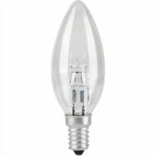 Image of Heathfield 18w SES E14 Clear Halogen Candle Energy Saving Screw Bulb-Pack of 10