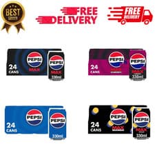 Image of Pepsi Max No Sugar Cola Cans (24 x 330ml) (pack of 24)