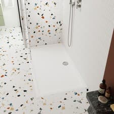 Image of Pearlstone White Rectangular Shower Tray 1700mm x 760mm