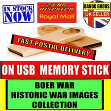 Image of VAST COLLECTION OF HISTORIC RARE BOER WAR PHOTO IMAGES WEAPONS UNIFORM USB DRIVE