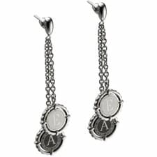Image of Emporio Armani Womens Logo Drop Earrings EGS1402040 BNWT $140