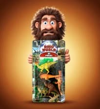 Image of Dino World 21 Pieces Dinosaurs Prehistoric Animals Toy Playset Educational NEW