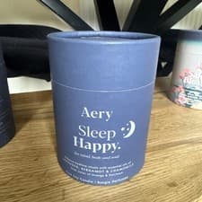 Image of Aery Sleep Happy Soy Candle Lavender Bergamot Chamomile Aromatherapy Vegan 200g