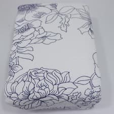 Image of Ted Baker Linear Floral Duvet Cover Blue King