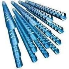Image of GBC CombBind Binding Combs, 10 mm, 65 Sheet Capacity, A4, 21 Ring, Blue
