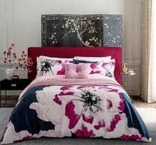 Image of Ted Baker Inky Bloom Duvet Cover Sets in Navy - All Sizes - Free Post