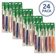 Image of 308: Sunstar GUM End-Tuft Othodontic Toothbrush Soft Tapered Trim Bristles 24PK