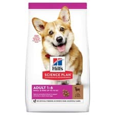 Image of Hills Science Plan Adult 1-6 Small & Mini Dry Dog Food (Lamb) 1.5Kg, 6Kg