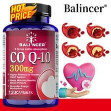 Image of Coq10 300 mg Capsules - Supports Cardiovascular and Neurological Health