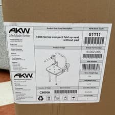 Image of AKW Series 1000 Standard Padded Fold-Up Shower Seat without pad