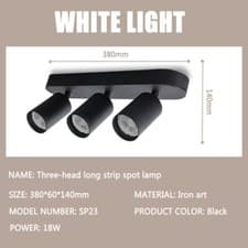Image of 3-4Way Ceiling Lights Spotlight Adjustable Fitting Kitchen Fitting LED GU10 Bulb