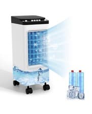 Image of 4L Portable Air Cooler Humidifier 65W with 3 Fan Speed,3 mode,2 ice pack 120degr