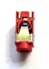 Image of 3.5mm Stereo Jack Socket - Red Audio Socket - PCB PJ322 - Free UK P&P