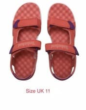 Image of Kids Timberland Perkins Row 2 Strap Walking Sandals Dark Pink