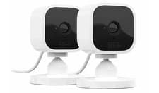 Image of Blink Mini Compact Indoor Plug-in Smart Security Camera - White, Pack of 2