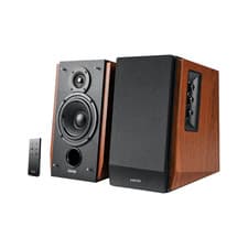 Image of Edifier R1700BT 66 W Wired/Bluetooth Bookshelf Multifunctional Speakers - Walnut