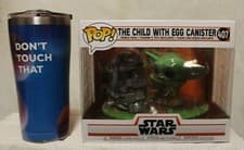 Image of Funko POP! The Child with Egg Canister 407 from The Mandalorian with Tervis Cup