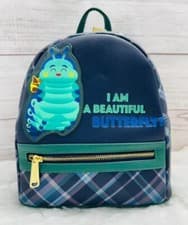Image of Loungefly Disney Bugs Life Heimlich Figural Butterfly Caterpillar Mini Backpack
