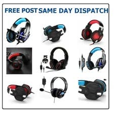 Image of New Pro Stereo Surround Live Gaming Chat Headset For PS4 Wii XBOX One Switch